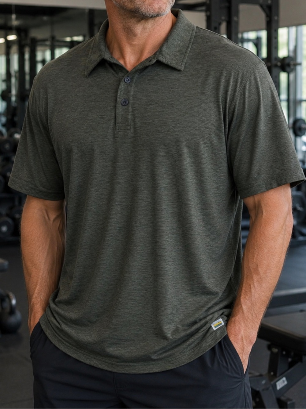 Vuori Strato Tech Polo Mens XXL Heather Performance Stretch Lightweight NEW